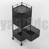 4/5 Tiers Kitchen Rotating Trolley Cart Vegetable Fruits Organiser Storage 95cm