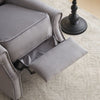 Luxury Velvet Recliner Chair Sofa Lounge Chair Armchair Home Cinema Living Grey