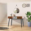 Industrial Console Table Accent Dressing Table Sofa Side Display Desk W/2 Drawer
