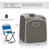 Portable Steam Sauna Folding Remote Control Therapeutic Steam Spa Sauna w/ Timer