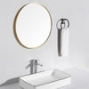 Wall Mounted Mirror Round Bathroom Bedroom Metal Frame Mirror 40/50/60/70/80cm