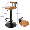 2PCS Bar Stools Swivel Bar Stool Comfortable Chair Seat Garden Shed Pub Leisure