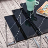 Marble Pattern Nest Of 3 Coffee Table Nested Tables Side Sofa End Nesting Tables