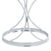 Nordic HIGH GLOSS Glass Coffee Table Side End Tea Tables Chrome Legs Living Room