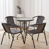 Garden Bistro Patio Furniture Set Folding Table Chairs Outdoor Indoor Rattan NEW