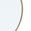 Industrial Gold Round Wall Mirror 20in Home Bathroom Wall Mounted Vanity Decor