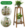 Wood Flower Pot Plant Stand Corner Shelf 2/3/4 Tier Display Rack Indoor Outdoor