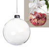 5/10/25/50x Glass Ball Shape 6/8/10 cm Empty Bauble Home Christmas Tree Hanging