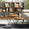 Set of 2 Side Tables, Coffee Tables, Tea Table, Side End Tables, Living Room