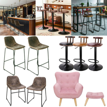 Kitchen Tractor Bar Stools Vintage Stool Industrial Retro Chairs Wooden Cafe Dis