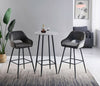 1/2X Bar Stools Velvet Breakfast Chair Kitchen High Counter Stool Pub Restaurant