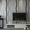 New 3D Stripe Curve Wall Paper Non-Woven Wallpaper Roll Bedroom Background Decor
