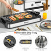 2 IN 1 Smokeless Grill Electric BBQ Griddle Non-stick Reversible Plate 2000W