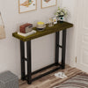 Industrial Wooden Hallway Console Table Rustic Narrow Foyer Table Thicken Legs