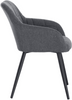 Kitchen Dining Chair with Arms and Backrest for Bedroom Living Room, Linen