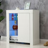 Modern Cabinet Cupboard sideboard - Matt Body and High Gloss Doors + LED Light!