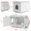 Large Cat Litter Box Enclosure Hidden Cat Washroom Cat House with Storage Rack