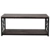 Industrial Coffee Table with Black Metal Frame Coffee Table / Living Room Table