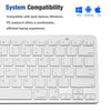 New White Slim Wireless Bluetooth Keyboard For Apple Ipad Android Phone Tablet