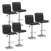 1/2/4/6x Bar Stools Gas Lift Swivel Faux Leather Kitchen Breakfast Counter Salon