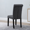 1/2/4/6 Dining Chairs Armchair High Back Linen/Velvet Upholstered Wood Legs Home