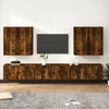 8 Piece TV Cabinet Set Smoked Oak Engineered Wood Z6E9