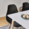 Dining Table and Chairs 4 6 Set Wooden legs Retro dining Room Chair Grey Kitchen