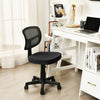 Height Adjustable Armless Mesh Computer Office Chair Y-shaped Lumbar Support