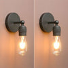Pair Retro Industrial Wall Sconce Lights Vintage Bare Holder Fitting Wall Lamps