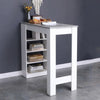 Dining room furniture breakfast bar table space saver white & grey colour