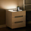 2/3 Drawers LED Bedside Tables Cabinets Wireless Charging Bedroom Furniture