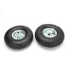 2 x 10" PNEUMATIC SACK TRUCK TROLLEY WHEEL BARROW TYRE TYRES WHEELS UK