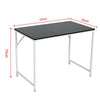 Computer Laptop Table Desk Wood Top Study Office Home Workstation Black/White