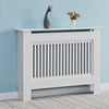 Radiator Cover White MDF Wood Grill Shelf Cabinet Home Traditional 109*82*19 cm