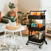Utility 3-Tier Beauty Salon Kitchen Storage Trolley Cart Mobile Shelving Unit UK
