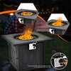 50000BTU Square Propane Firepit w/High-temp Resistant Tabletop Gas FirePit Table