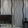 New 3D Stripe Curve Wall Paper Non-Woven Wallpaper Roll Bedroom Background Decor