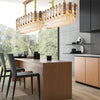 Modern Luxury Chandelier LED Crystal Droplet Elegant Ceiling Light Fixture Home