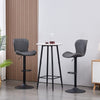 2x Bar Stools Kitchen Breakfast Chairs Gas Lift Swivel Faux Leather Velvet Chair