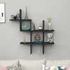 Floating Shelves Criss Cross Wall Shelf Hanging Home Office Storage Display Rack