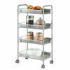 3/4 Tier Rolling Cart Storage Trolley on Wheels Salon Hairdresser Barber Storage