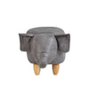 Animal Footstools Ottomans Faux Leather Padded Cushion Stool Pouffe Stool Kids