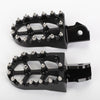 2X Motorcycle Surron Upgraded Footpegs Larger Sur Ron Light Bee Black Foot Pegs
