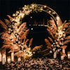 Large Round Moon Wedding Arch Metal Frame Backdrop Stand Party Props Flower Rack