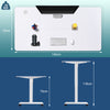 Flamaker 140x70 cm Electric Standing Desk Height Adjustable Computer Desk