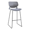 2 Pcs Breakfast Bar Stool Home Kitchen Pub Bar Stools With Footrest High Chair