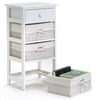 Chest of Drawers Storage Shelf with Basket for Bedroom Living Room Bathroom UK