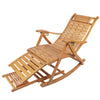 Heavy Duty Folding Rocking Chair Bamboo Living Room Indoor Outdoor Furniture