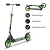 Folding Kick Push Scooter Teens Adult Ride On Adjustable Height W/Strap&Brake UK