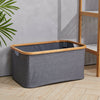 Foldable Felt Linen Storage Basket Bin Toy Box Clothes Organizer Basket w Handle